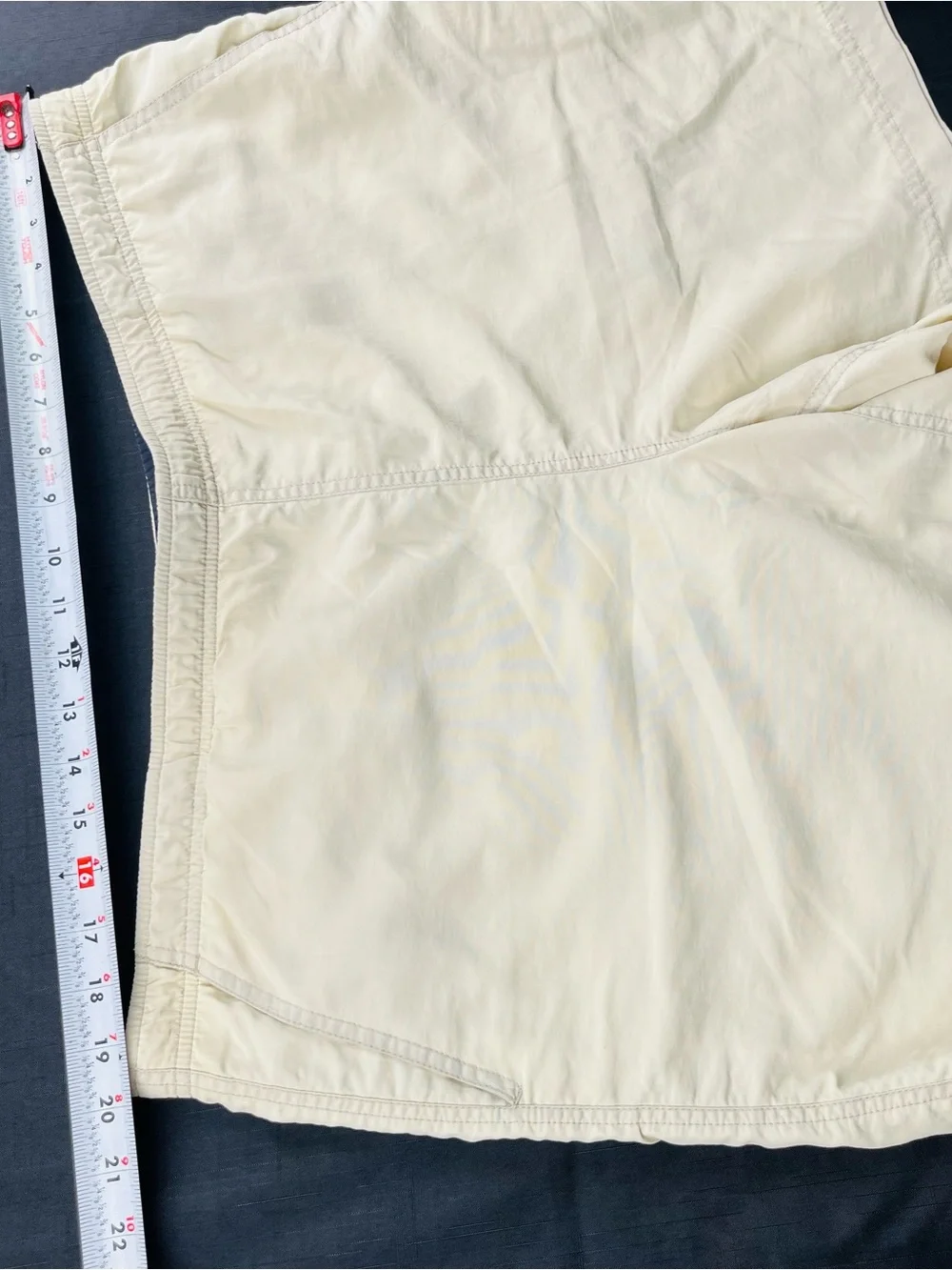 L.L. Bean Women's Cream Elastic-Waist Bermuda Shorts